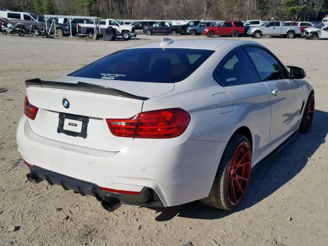 WBA3R5C56EK188099 - 2014 BMW 435 XI WHITE photo 4