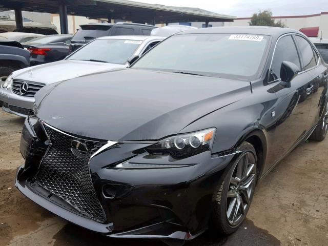 JTHBE1D2XE5009728 - 2014 LEXUS IS 350 BLACK photo 2