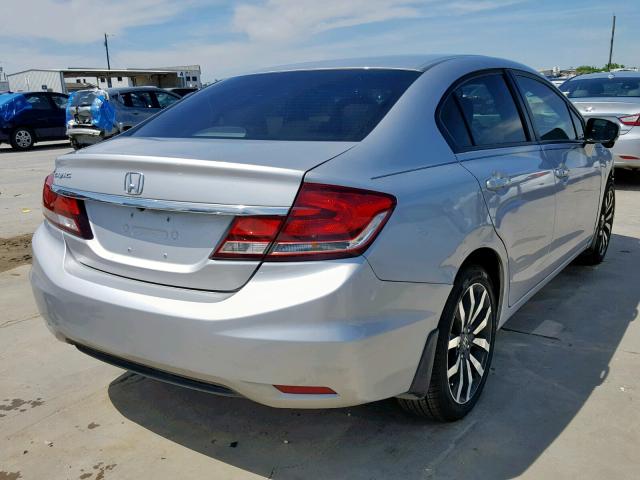 2HGFB2F96FH529965 - 2015 HONDA CIVIC EXL SILVER photo 4