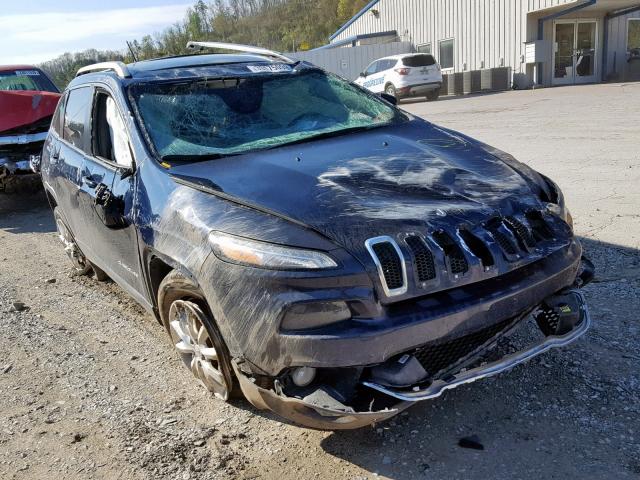 1C4PJMDS2FW697983 - 2015 JEEP CHEROKEE L BLUE photo 1