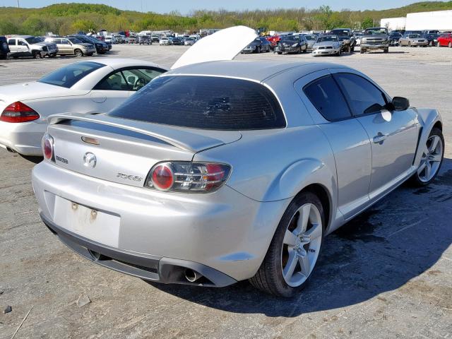 JM1FE17N250154266 - 2005 MAZDA RX8 SILVER photo 4