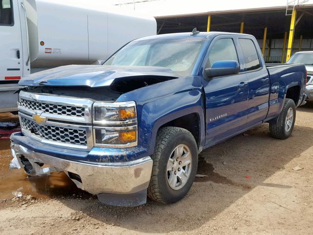 1GCRCREC2FZ274763 - 2015 CHEVROLET SILVERADO BLUE photo 2