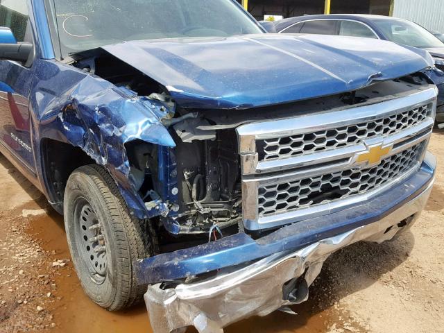 1GCRCREC2FZ274763 - 2015 CHEVROLET SILVERADO BLUE photo 9