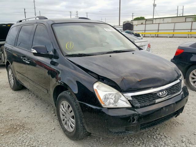 KNDMG4C78C6438294 - 2012 KIA SEDONA LX BLACK photo 1