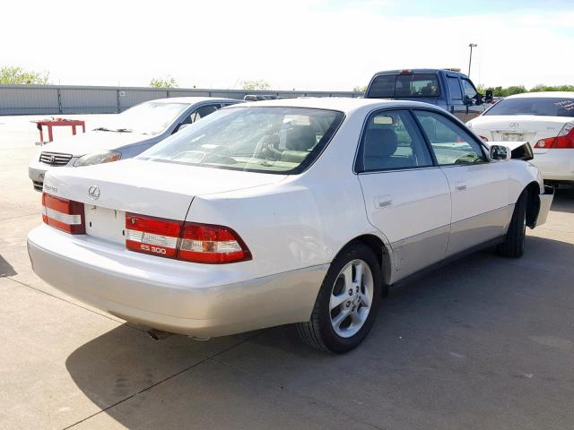 JT8BF28G415106698 - 2001 LEXUS ES 300 WHITE photo 4