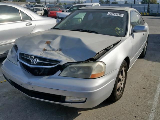19UYA42432A002850 - 2002 ACURA 3.2CL SILVER photo 2