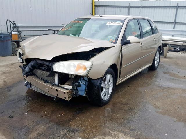 1G1ZT63876F241541 - 2006 CHEVROLET MALIBU MAX GOLD photo 2