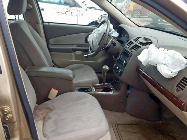 1G1ZT63876F241541 - 2006 CHEVROLET MALIBU MAX GOLD photo 5