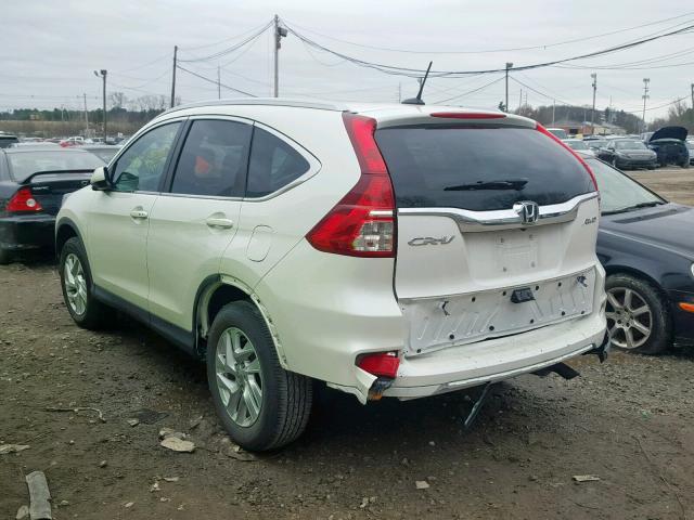 5J6RM4H78GL022920 - 2016 HONDA CR-V EXL WHITE photo 3