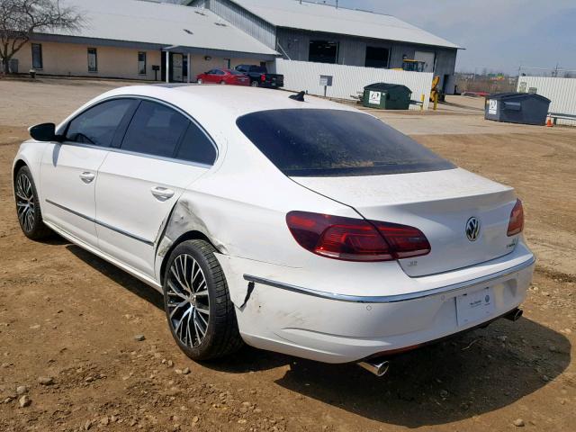 WVWGU7AN9FE813192 - 2015 VOLKSWAGEN CC VR6 4MO WHITE photo 3