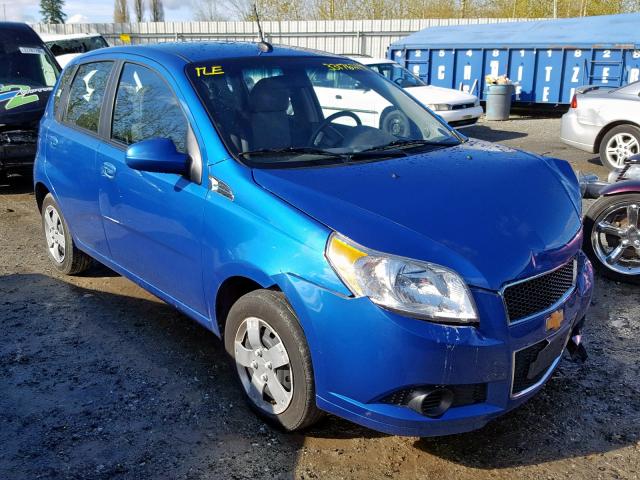 KL1TD6DE6AB091153 - 2010 CHEVROLET AVEO LS BLUE photo 1