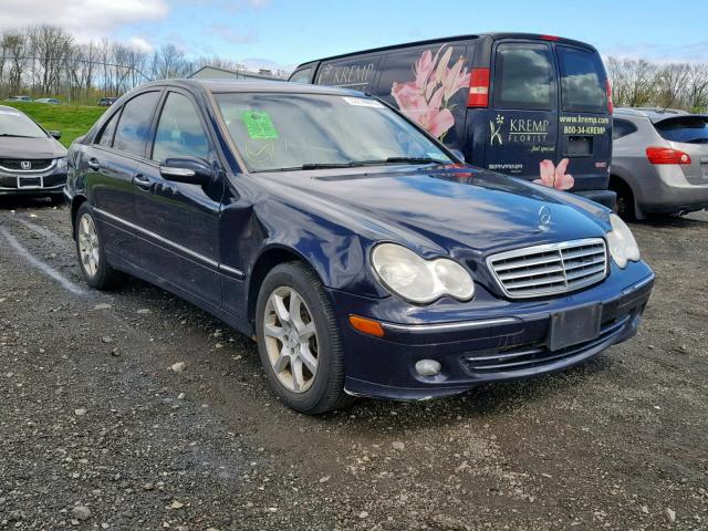 WDBRF92H07F902117 - 2007 MERCEDES-BENZ C 280 4MAT BLUE photo 1