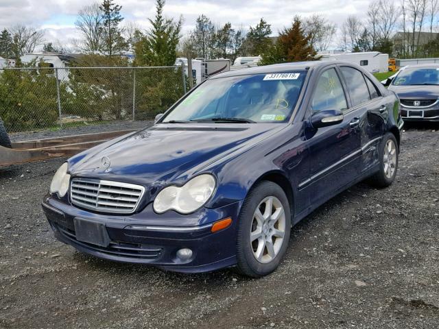 WDBRF92H07F902117 - 2007 MERCEDES-BENZ C 280 4MAT BLUE photo 2