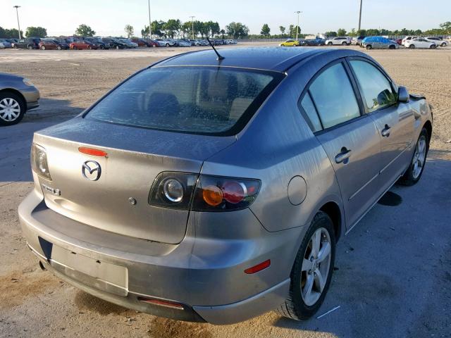 JM1BK123441151343 - 2004 MAZDA 3 S GRAY photo 4