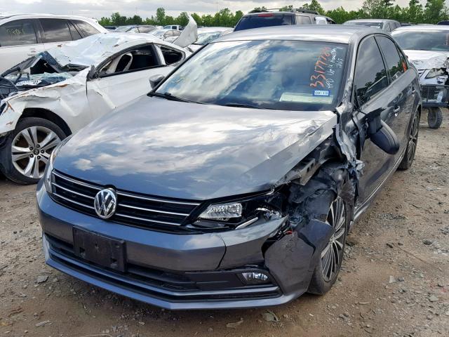 3VWD17AJ5GM330252 - 2016 VOLKSWAGEN JETTA SPOR BLACK photo 2