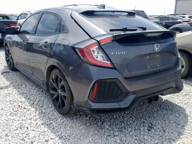 SHHFK7H44JU203883 - 2018 HONDA CIVIC SPOR GRAY photo 3