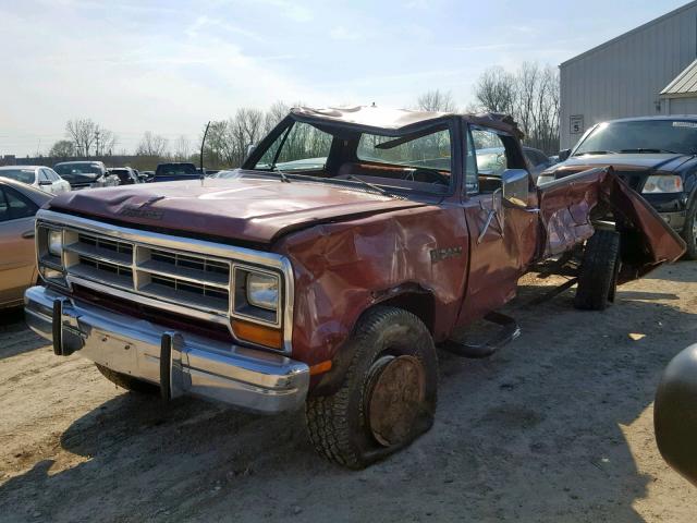 MV1N2455111ND - 1986 DODGE W100  BURGUNDY photo 10