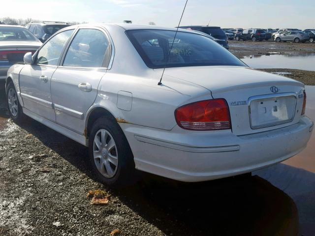 KMHWF25S55A120937 - 2005 HYUNDAI SONATA GL WHITE photo 3