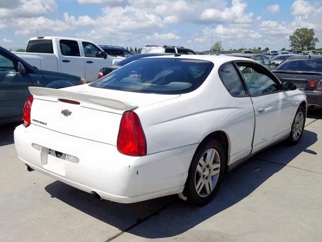 2G1WK151069335021 - 2006 CHEVROLET MONTE CARL WHITE photo 4