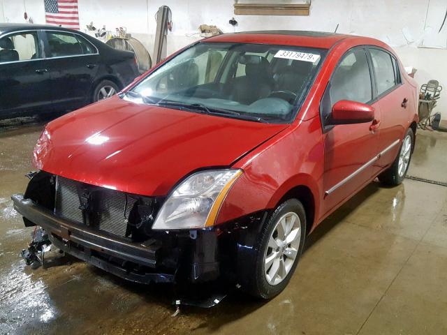 3N1AB6APXBL721156 - 2011 NISSAN SENTRA 2.0 RED photo 2