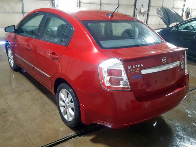 3N1AB6APXBL721156 - 2011 NISSAN SENTRA 2.0 RED photo 3