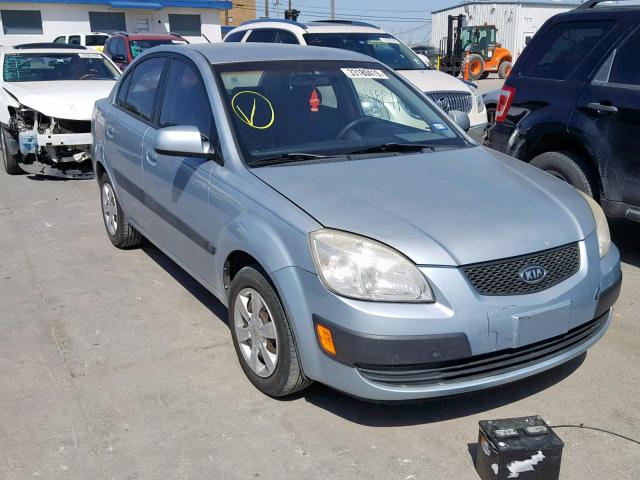 KNADE123666175050 - 2006 KIA RIO BLUE photo 1