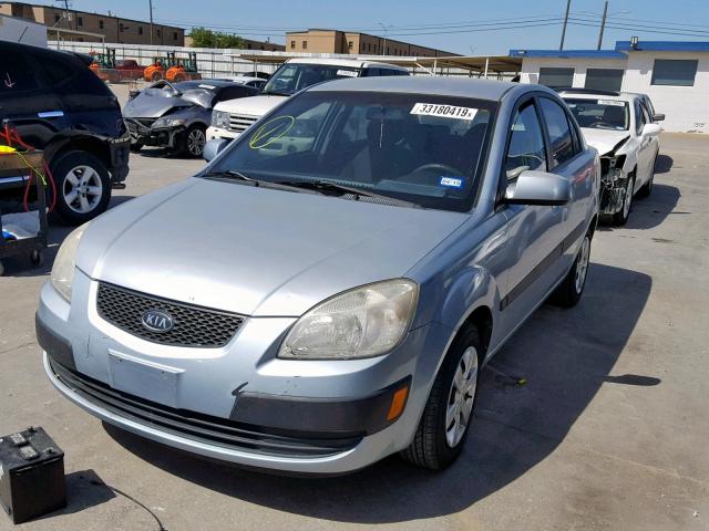 KNADE123666175050 - 2006 KIA RIO BLUE photo 2