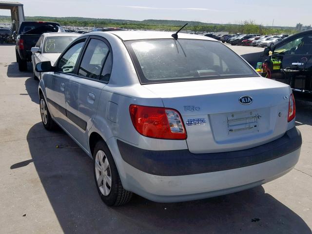 KNADE123666175050 - 2006 KIA RIO BLUE photo 3