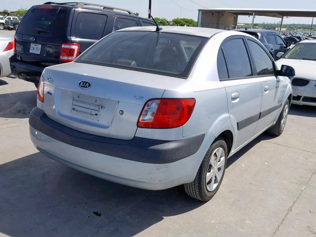 KNADE123666175050 - 2006 KIA RIO BLUE photo 4