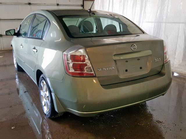 3N1AB61E57L692297 - 2007 NISSAN SENTRA 2.0 GREEN photo 3