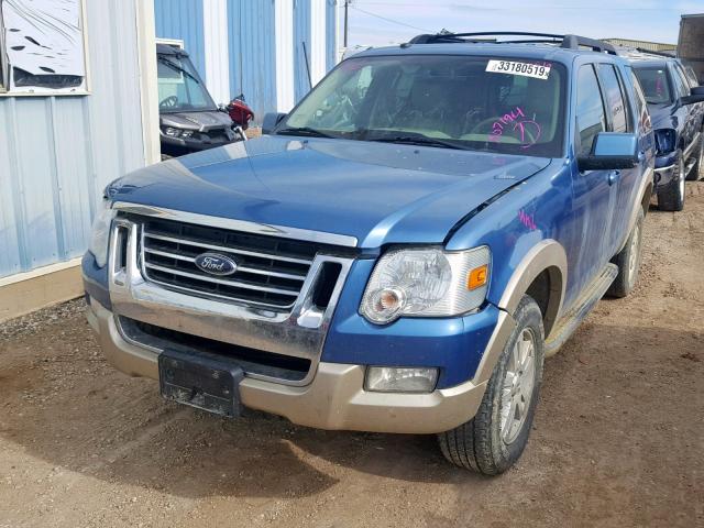 1FMEU74E59UA07195 - 2009 FORD EXPLORER E BLUE photo 2