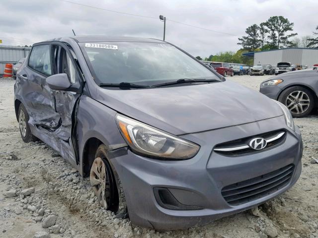 KMHCT5AE2FU208826 - 2015 HYUNDAI ACCENT GS GRAY photo 1