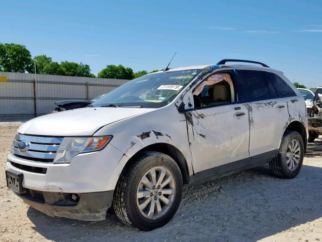 2FMDK3JC5ABA13117 - 2010 FORD EDGE SEL WHITE photo 2