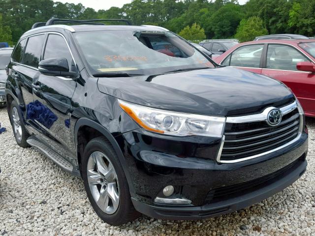 5TDYKRFH8GS183590 - 2016 TOYOTA HIGHLANDER BLACK photo 1