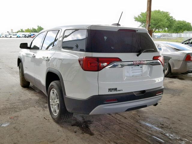 1GKKNKLA2HZ251267 - 2017 GMC ACADIA SLE WHITE photo 3