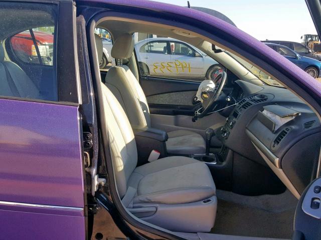 1G1ZU57N17F136969 - 2007 CHEVROLET MALIBU LTZ PURPLE photo 5