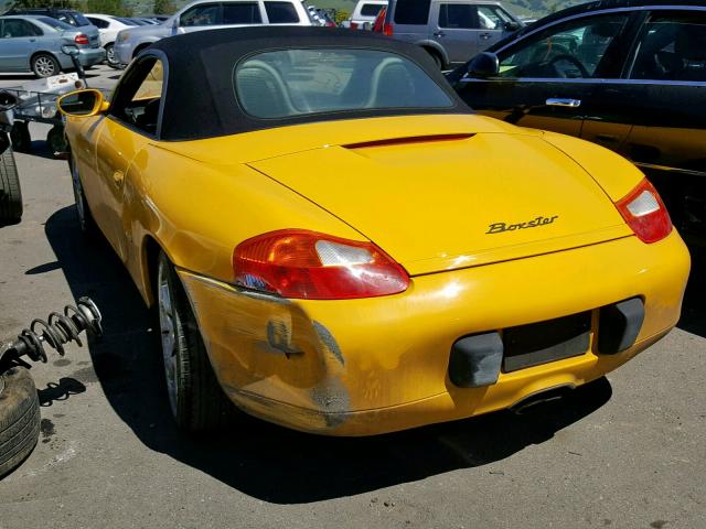 WP0CA29831U622181 - 2001 PORSCHE BOXSTER YELLOW photo 3