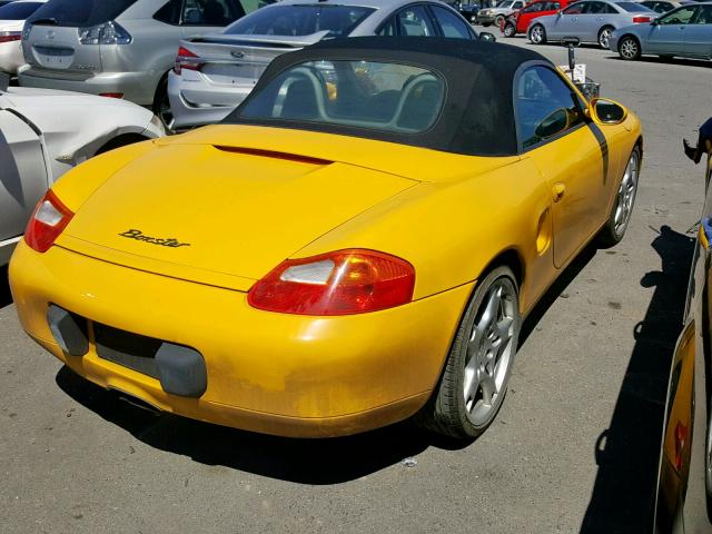 WP0CA29831U622181 - 2001 PORSCHE BOXSTER YELLOW photo 4