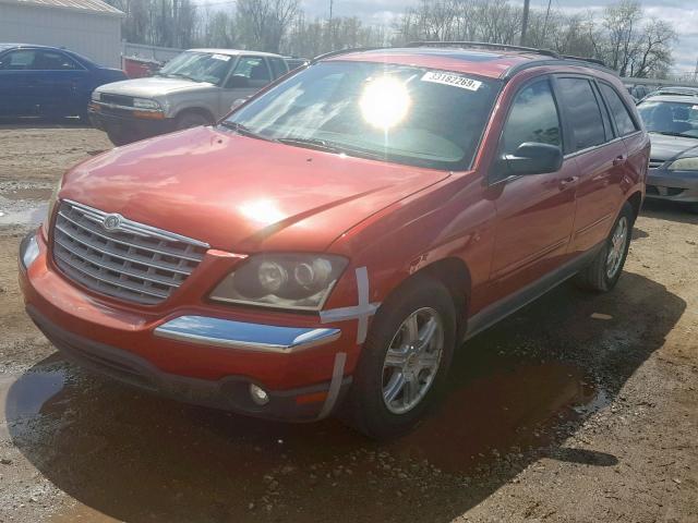 2C8GF68404R296803 - 2004 CHRYSLER PACIFICA RED photo 2
