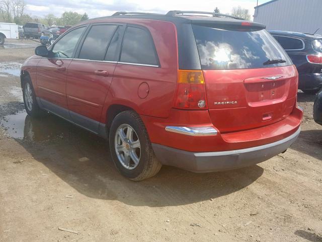 2C8GF68404R296803 - 2004 CHRYSLER PACIFICA RED photo 3