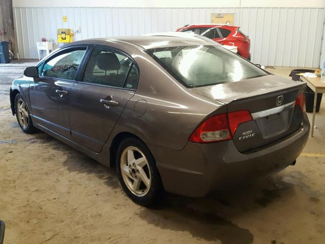 2HGFA15659H510915 - 2009 HONDA CIVIC LX-S Շագանակագույն լուսանկար 3