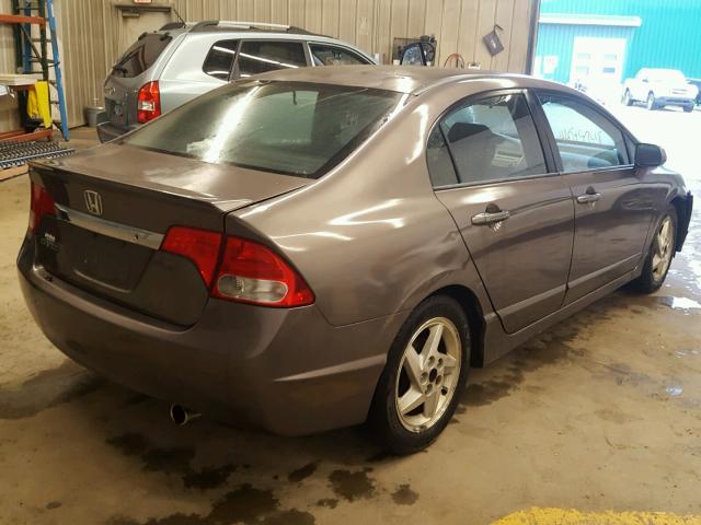 2HGFA15659H510915 - 2009 HONDA CIVIC LX-S Շագանակագույն լուսանկար 4