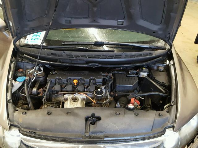 2HGFA15659H510915 - 2009 HONDA CIVIC LX-S Շագանակագույն լուսանկար 7