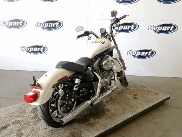 1HD4CR213DC418428 - 2013 HARLEY-DAVIDSON XL883 SUPE WHITE photo 4