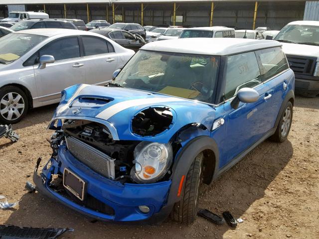 WMWMM33589TP90090 - 2009 MINI COOPER S C BLUE photo 2