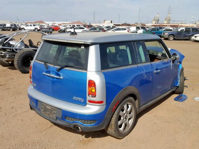 WMWMM33589TP90090 - 2009 MINI COOPER S C BLUE photo 4