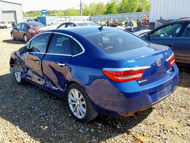 1G4PP5SK0D4205432 - 2013 BUICK VERANO BLUE photo 3