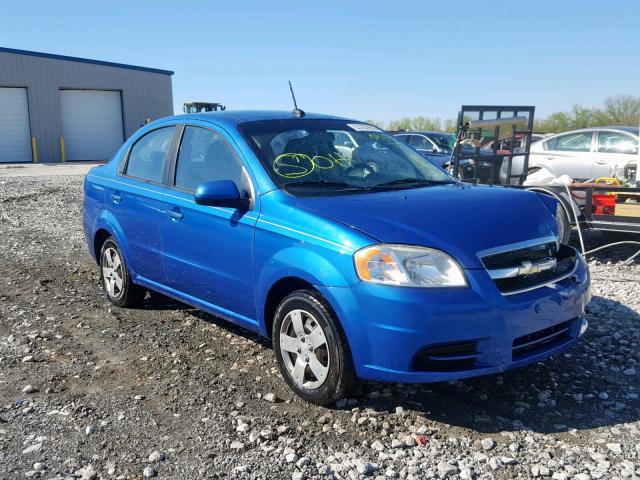 KL1TD5DE4AB126542 - 2010 CHEVROLET AVEO LS BLUE photo 1