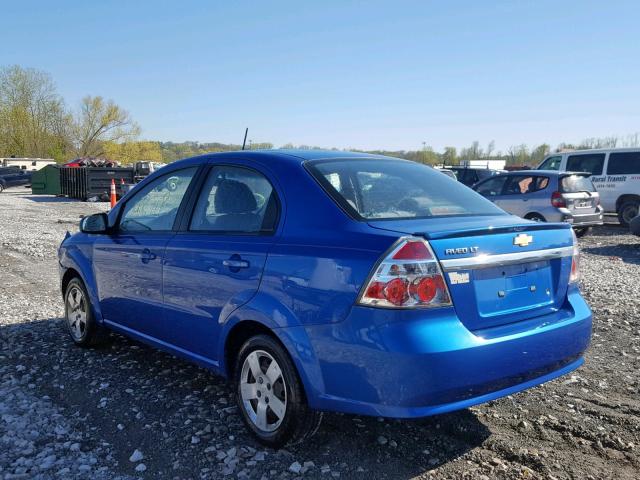 KL1TD5DE4AB126542 - 2010 CHEVROLET AVEO LS BLUE photo 3