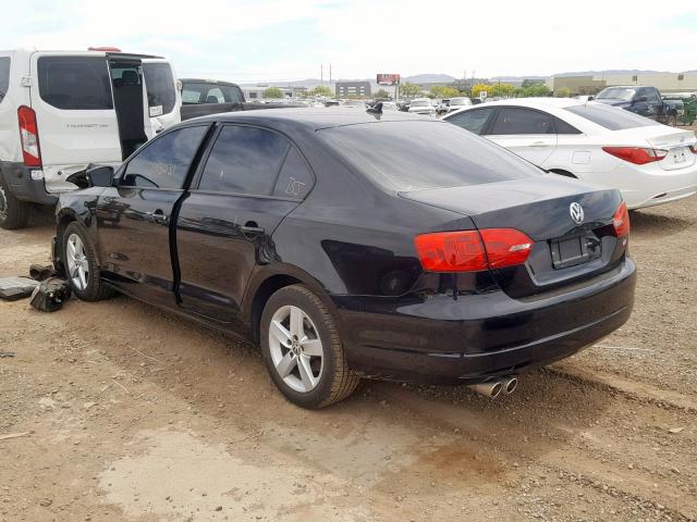 3VWLL7AJ6BM043324 - 2011 VOLKSWAGEN JETTA TDI BLACK photo 3